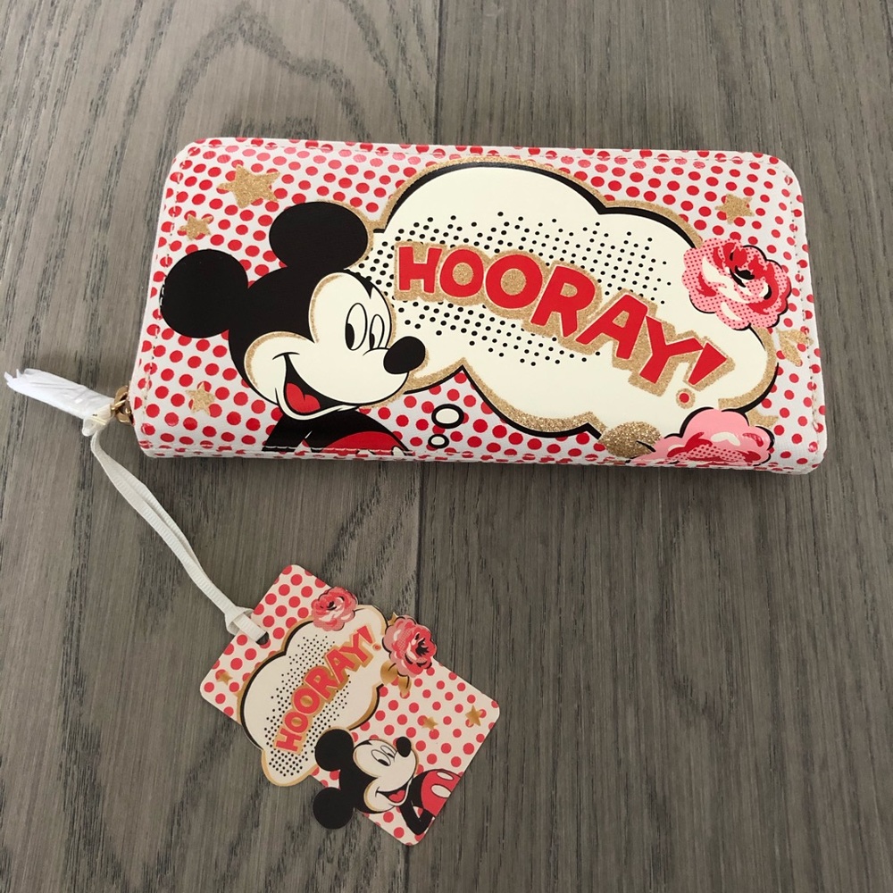 NWT Disney x Cath Kidston Mickey Mouse Wallet